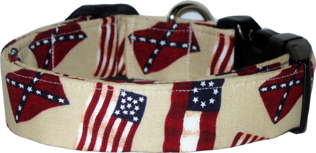 American Revolutionary Flags Handmade Dog Collar