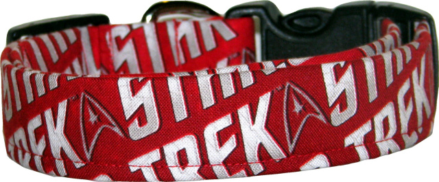 Red Star Trek Handmade Dog Collar