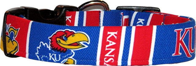 University of Kansas #2 Handmade Dog Collar