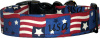 USA Flag Blocks Handmade Dog Collar