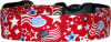 Red Patriotic Handmade Dog Collar