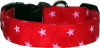 Red & Pink Stars Handmade Dog Collar
