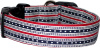 Dotted Stars & Stripes Handmade Dog Collar