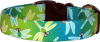 Silly Dragonflies on Green Handmade Dog Collar