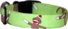 Lime Sock Monkey Handmade Dog Collar