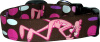 Big Pink Panther Brown Handmade Dog Collar