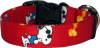 Red Snoopy Handmade Dog Collar