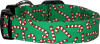 Bright Green Candy Canes Handmade Dog Collar