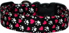 Black Hearts & Paws Handmade Dog Collar