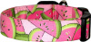 Pink Watermelon Handmade Dog Collar