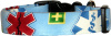 Blue EMT Rescue Nursing Handmade Dog Collar