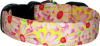 Pink & Yellow Daisy Handmade Dog Collar