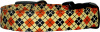 Halloween Argyle Handmade Dog Collar