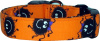 Cute Orange Spiders Handmade Dog Collar