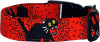 Scaredy Cat Halloween Handmade Dog Collar