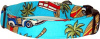 Aqua Woody Surf Boards Handmade Dog Collar