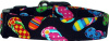 Mini Flip Flops on Black Handmade Dog Collar