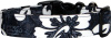 Black, Charcoal & White Hawaiian Custom Dog Collar