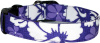 Purple Hibsicus Hawaiian Handmade Dog Collar