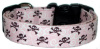 Pink Mini Skull Crossbones Handmade Dog Collar