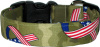 Patriotic Ribbons Camo Handmade Dog Collar