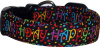 Happy Birthday! Black Handmade Dog Collar