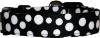 Black Scatter Dots Handmade Dog Collar