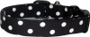 Black & White Dumb Dots Handmade Dog Collar