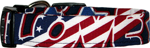 American Love & Peace Handmade Dog Collar