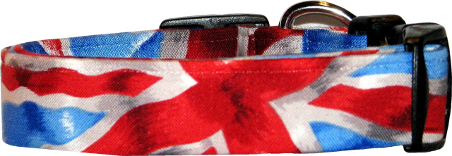 Union Jack British Flag Handmade Dog Collar