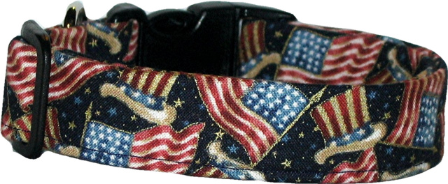 Uncle Sam Americana Handmade Dog Collar