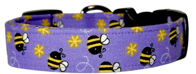 Magenta Royal Crowns Handmade Dog Collar