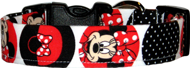 Minnie Mouse Dots & Purses Dog Collar