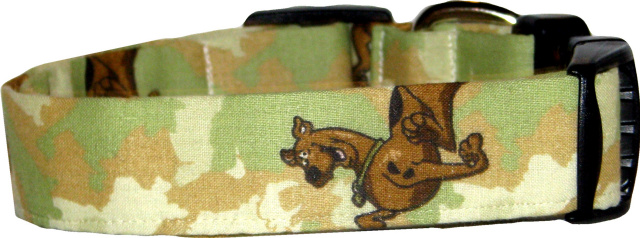 Scooby Doo on Light Camo Dog Collar