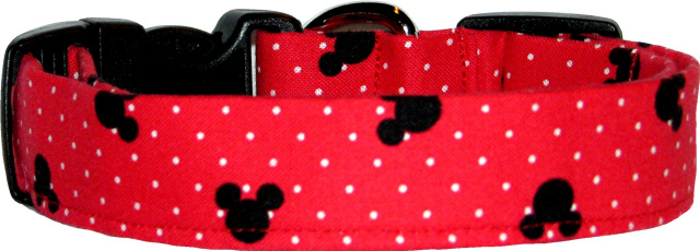 MIckey Mouse Ears & Polka Dots Dog Collar