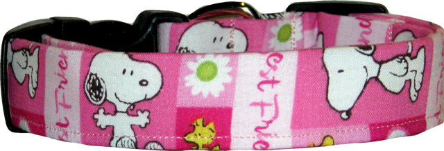 Pink "Famous Dog" Best Friends Dog Collar