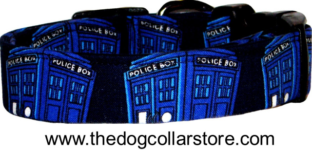 Doctor Who TARDIS Police Box Dog Collar