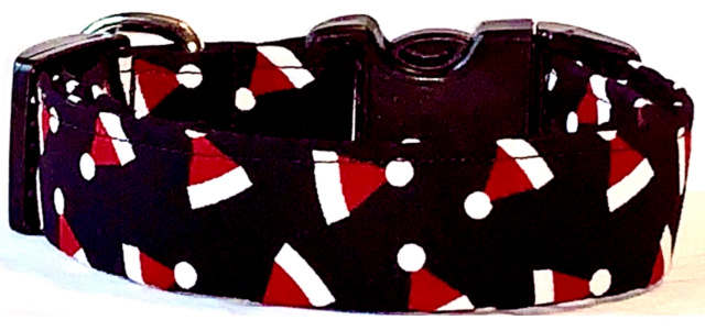 Black & White Dumb Dots Handmade Dog Collar