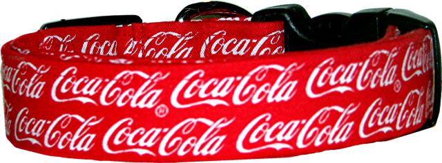 Coca-Cola Coke Script Dog Collar