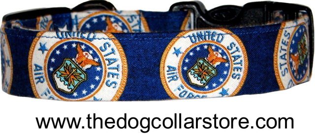 United States Air Force Blue Dog Collar
