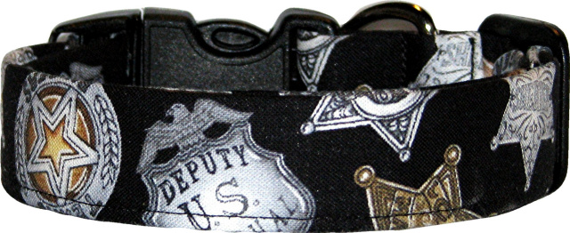 Sheriff & US Marshals Handmade Dog Collar