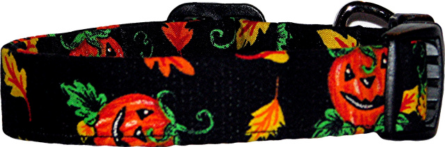 Black Jack O'Lanterns #2 Handmade Dog Collar