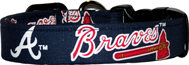 Atlanta Braves Handmade Dog Collar