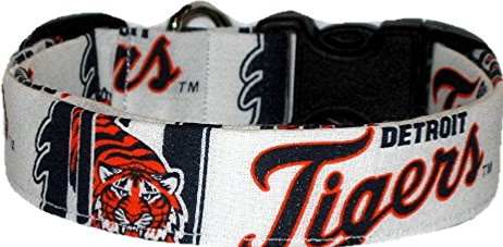 Detroit Tigers Handmade Dog Collar