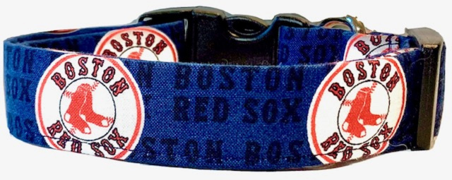 Mini Boston Red Sox Dog Collar