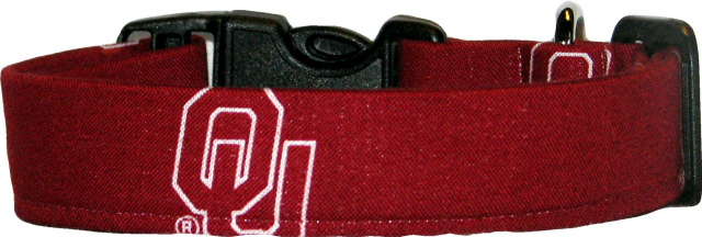 University of Oklahoma Logo Handmade Dog Collar