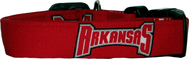 University of Arkansas Logo Handmade Dog Collar
