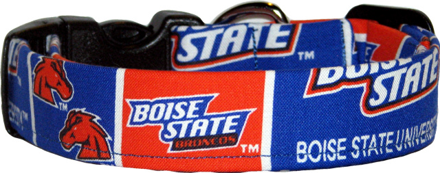 Boise State University Handmade Dog Collar