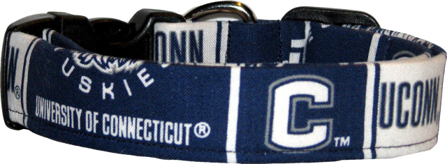 University of Connecticut Handmade Dog Collar