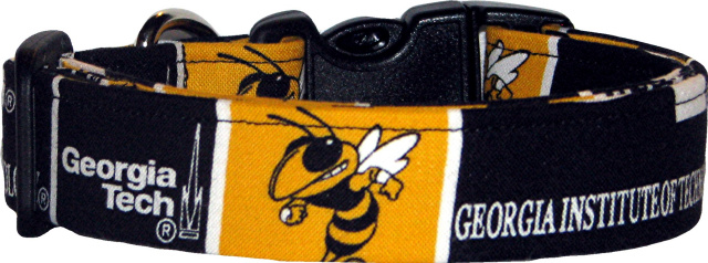 Georgia Tech University Handmade Dog Collar